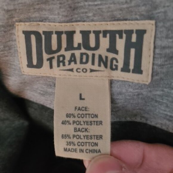 Duluth Trading Jacket Men's Large Gray Sawbill Sweats Hooded Full Zip - Picture 5 of 5
